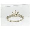 Image 1 : Genuine 14K Yellow Gold 0.29CTW Diamond Semi Mount Ring - REF-41X2Y