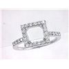 Image 1 : Genuine 18K White Gold 0.53CTW Diamond Semi Mount Ring - REF-87X6Y