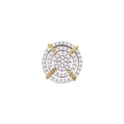 0.35CT Diamond Micro-Pave 10KT Earrings Yellow Gold