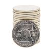 Image 2 : Roll of (20) 1963 Brilliant Uncirculated Franklin Half Dollar Coins