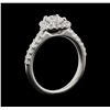 Image 4 : 14KT White Gold 1.00ctw Diamond Ring