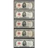 Image 1 : Lot of (5) 1928C $5 Legal Tender Notes