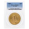Image 1 : 1908 NM $20 St. Gaudens Double Eagle Gold Coin PCGS MS65+