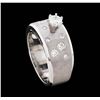 Image 4 : 14KT White Gold 0.67ctw Diamond Ring