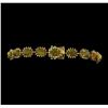 Image 3 : 14KT Yellow Gold 9.73ctw Opal and Diamond Bracelet