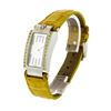 Image 2 : Ladies Movado Elliptica Wristwatch with Yellow Gemstone Dial