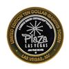 Image 1 : .999 Silver Plaza Las Vegas, NV $10 Casino Limited Edition Gaming Token