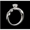Image 4 : 14KT White Gold 0.56ctw Diamond Ring