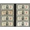 Image 1 : Lot of (8) 1953B $5 Legal Tender Notes