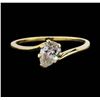 Image 2 : 14KT Yellow Gold 0.50ct Pear Shape Diamond Ring