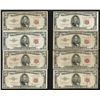 Image 1 : Lot of (8) 1953B $5 Legal Tender Notes