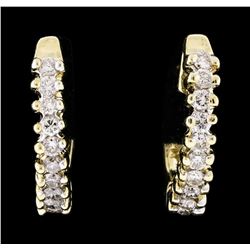 14KT Yellow Gold 0.52ctw Diamond Earrings