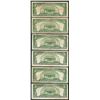 Image 2 : Lot of (6) 1928F $5 Legal Tender Notes