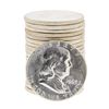 Image 1 : Roll of (20) 1963 Brilliant Uncirculated Franklin Half Dollar Coins