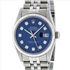 Image 1 : Rolex Mens Stainless Steel Diamond Datejust Wristwatch