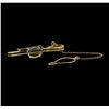 Image 2 : 18KT Yellow Gold Tie Bar Semi-Mount