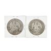 Image 2 : Set of (2) Mexico 8 Reales Silver Coins