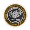 Image 2 : .999 Silver Las Vegas Club $10 Casino Gaming Token Limited Edition