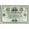 Image 1 : 1800's $1000 The State of South Carolina Stock Certificate