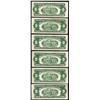 Image 2 : Lot of (6) 1953B $2 Legal Tender Notes
