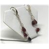 Image 1 : #2-10K GOLD GARNET EARRINGS