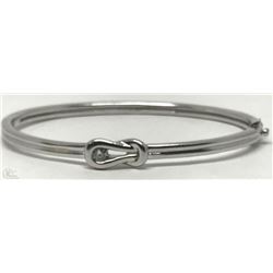 #19-STERLING SILVER DIAMOND(0.15CT) BANGLE