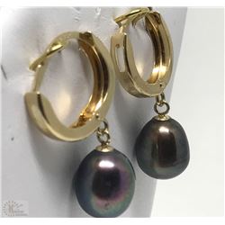 #20-14K GOLD FRESHWATER PEARL EARRINGS