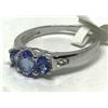 Image 1 : #21-STERLING SILVER TANZANITE RING