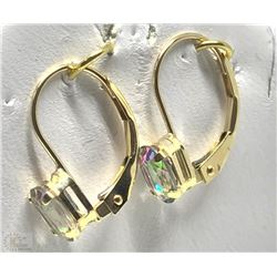 #37-10K GOLD RAINBOW TOPAZ EARRINGS