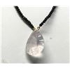 Image 1 : #41-14K GOLD ROSE QUARTZ & SPINEL NECKLACE
