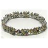 Image 1 : #43-STERLING SILVER SAPPHIRE(22CT) BRACELET