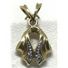 Image 1 : #44-14K GOLD DIAMOND PENDANT
