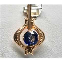 #45-14K GOLD SAPPHIRE PENDANT