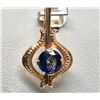 Image 1 : #45-14K GOLD SAPPHIRE PENDANT