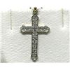 Image 1 : #49-10K GOLD DIAMOND CROSS PENDANT