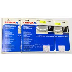 THREE NEW LENOX 12" TITANIUM-CARBIDE TIPPED