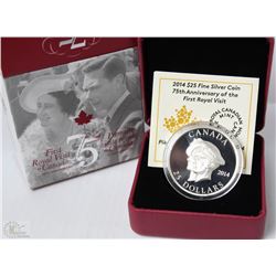 40) RCM 2014 $25 ULTRA-HIGH RELIEF FINE SILVER COI