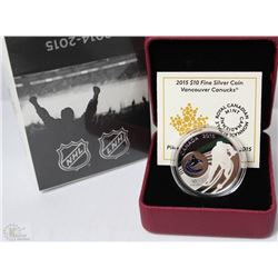166) RCM 2015 $10 FINE SILVER COIN - VANCOUVER