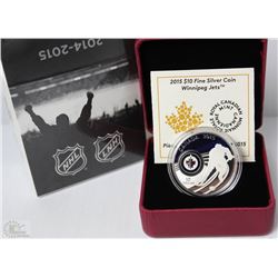 162) RCM 2015 $10 FINE SILVER COIN - WINNIPEG