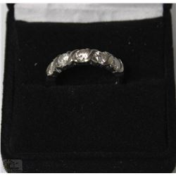 .925 SILVER RING W/CZS - SIZE 6.5