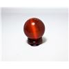 Image 1 : RED MEXICAN CATS EYE OPAL SPHERE