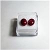 Image 1 : LOT  OF 2 NATURAL OVAL RUBY GEMSTONES