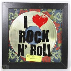 I LOVE ROCK AND ROLL RECORD SIGN