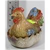 Image 1 : VINTAGE HEN ON NEST CANDY JAR