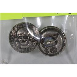 LOT OF 2 NAZI SS UNIFORM BUTTONS