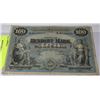 Image 1 : 1900 GERMAN 100 MARKS BANK NOTE