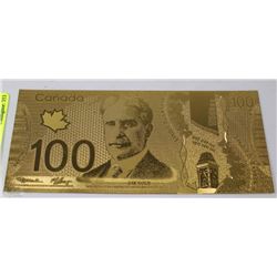 CANADIAN $100 DOLLAR GOLD BANK NOTE