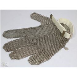 NEW CHAIN MAIL GLOVE SMALL LEFT 5 DIGIT