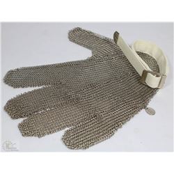 NEW CHAIN MAIL GLOVE SMALL LEFT 5 DIGIT