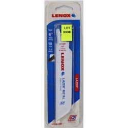 5PC PACK OF LENOX 6" METAL CUTTING BLADES